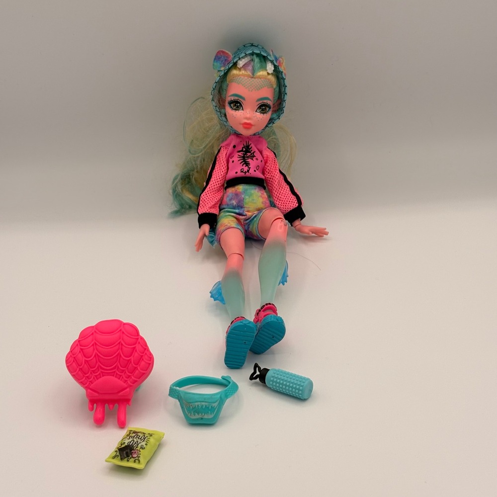 Monster High Lagoona Blue Doll Kids 11in Pink Excellent G3 Fashion Accessories